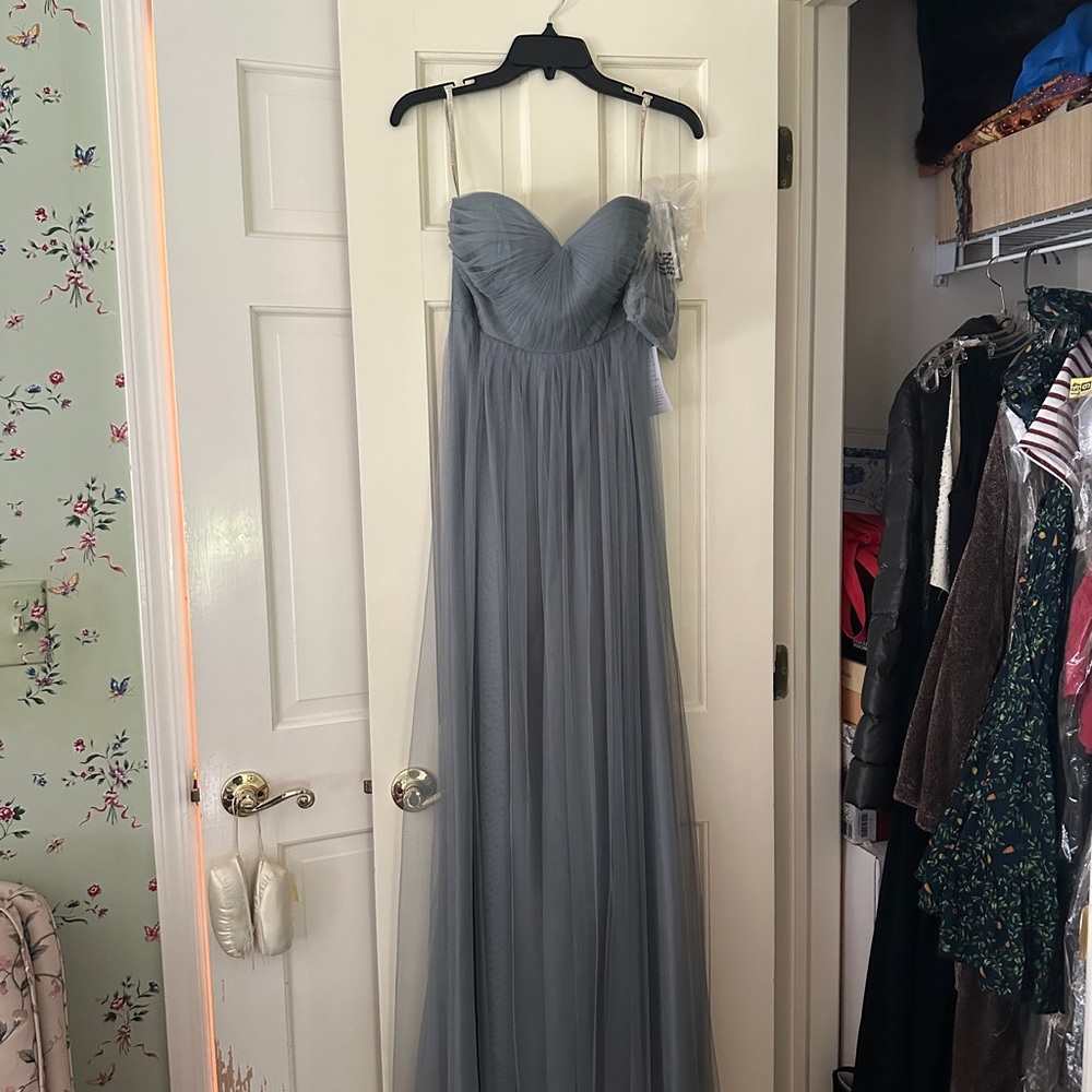 Jenny Yoo Mayan Blue Tulle Dress